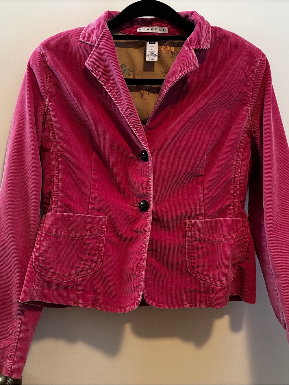 GAP Pink Corduroy Blazer Jacket